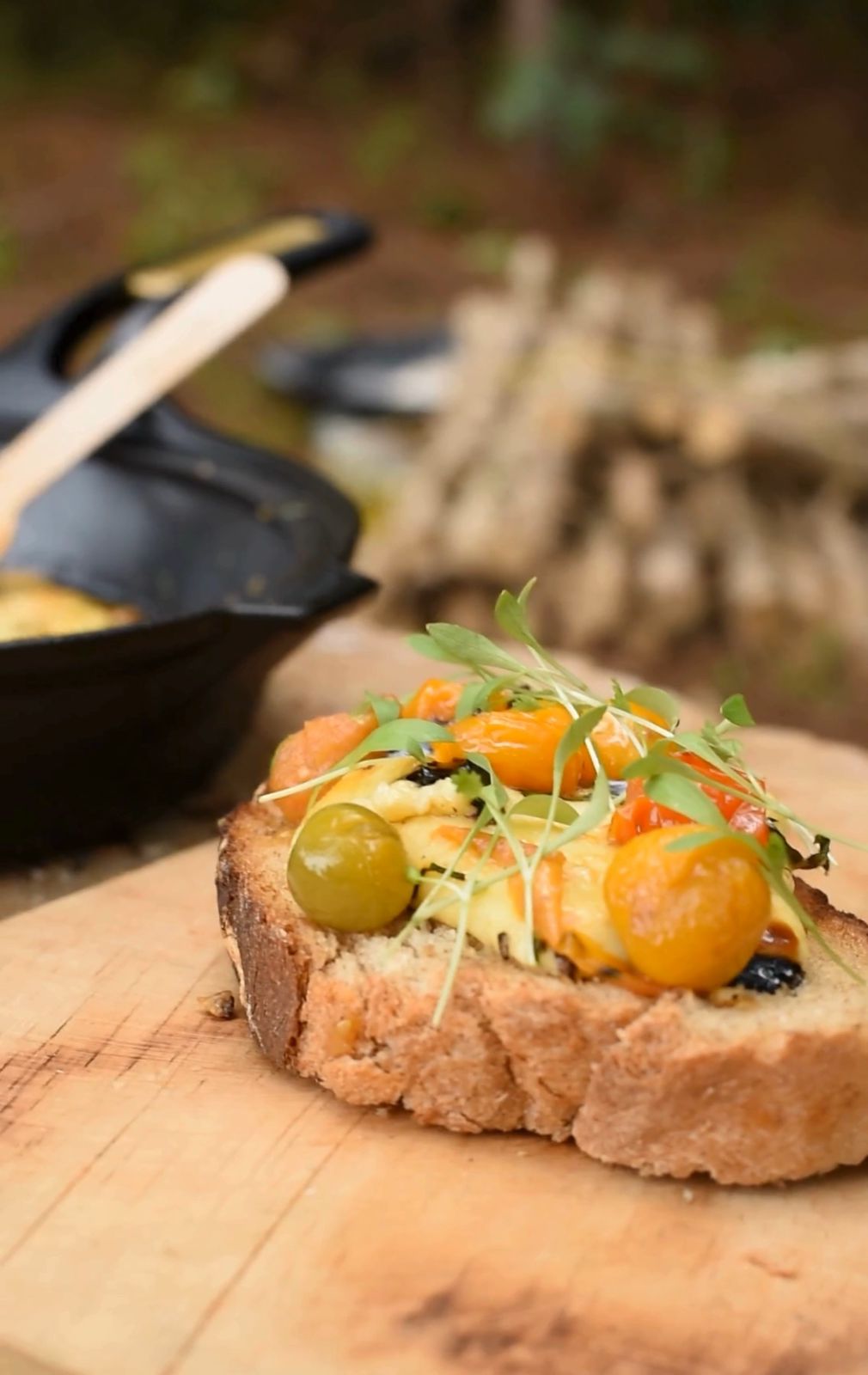 Skillet Tomato and Cheese Melt