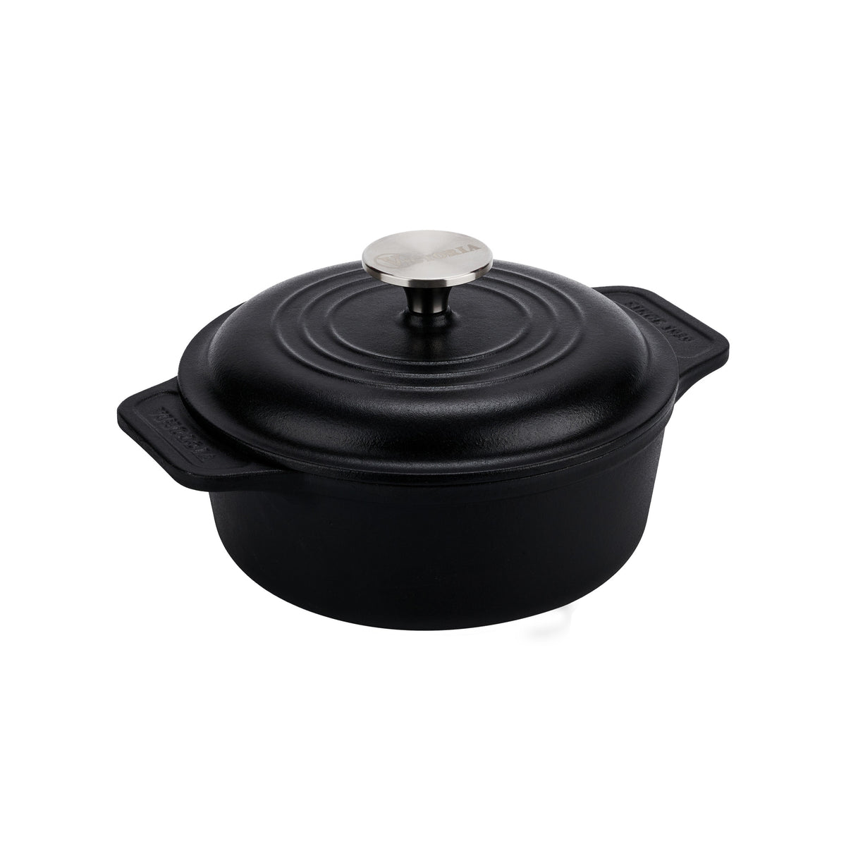 2 QT Cast Iron Dutch Oven with Lid