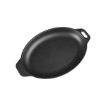 11.5-Inch Oval Sizzle Pan and Serving Plate Cast Iron