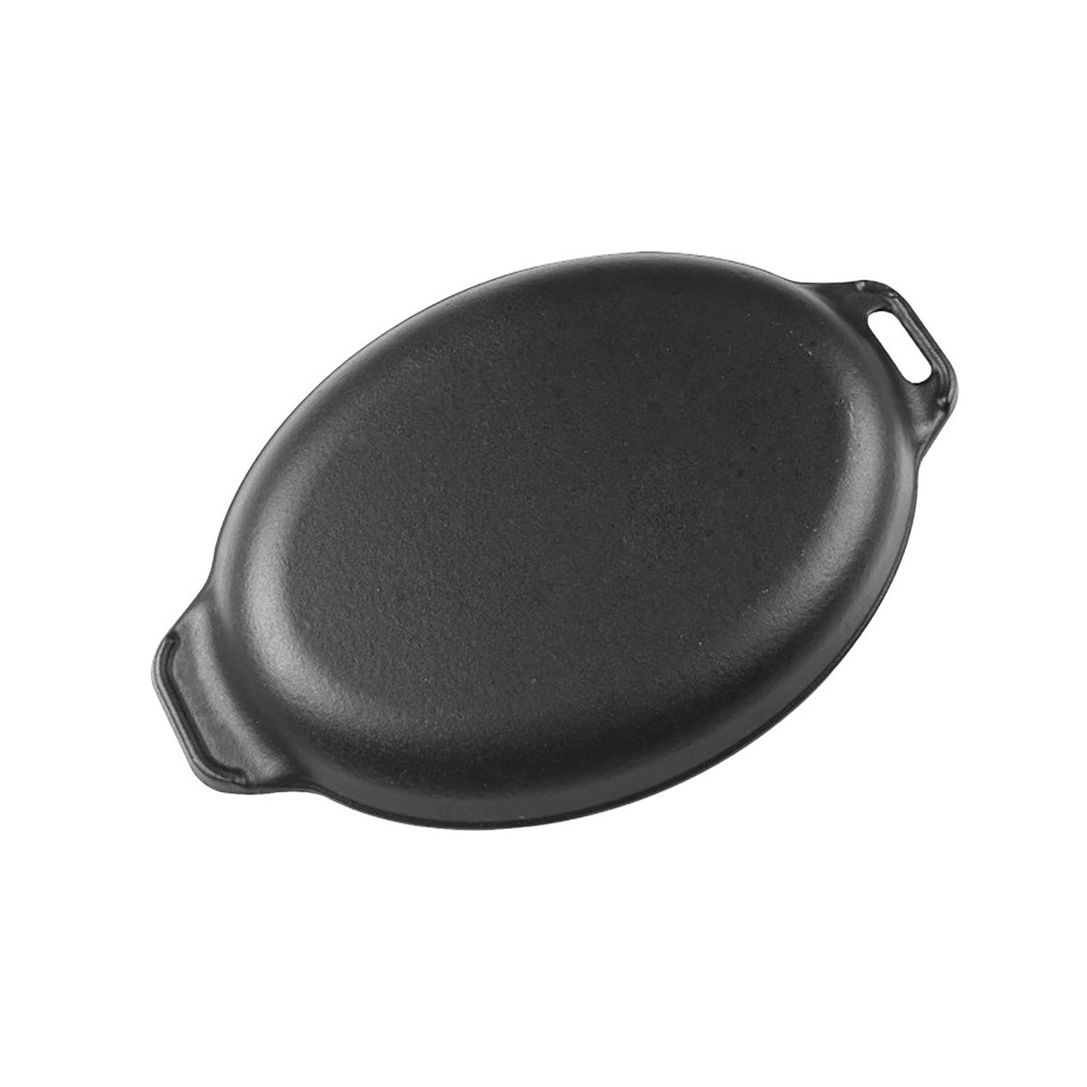 11.5-Inch Oval Sizzle Pan and Serving Plate Cast Iron