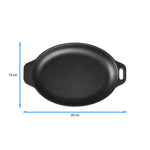 11.5-Inch Oval Sizzle Pan and Serving Plate Cast Iron