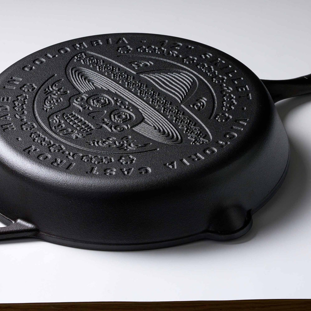 12-Inch Day of Dead Calaca Cast Iron Skillet