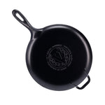 12-Inch Cast Iron Comal & Pizza Pan – Long Handle and Loop Handle