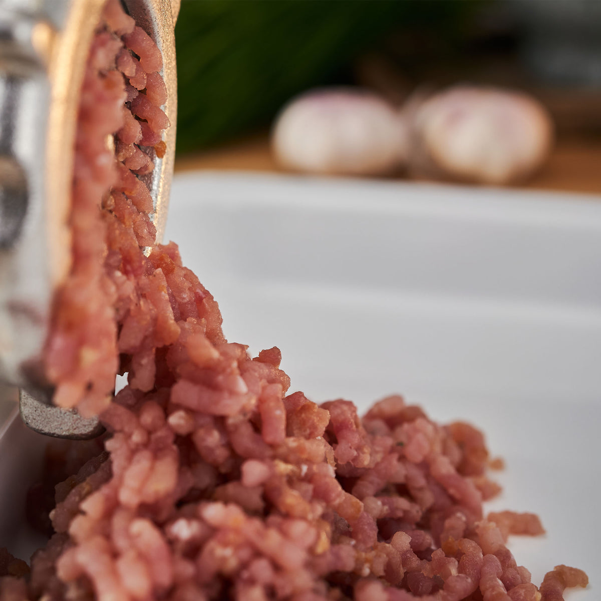 Cast Iron Tinned Meat Grinder #10 with Table Clamp