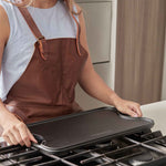 Rectangular Cast Iron Reversible Griddle – 18.5” x 10”