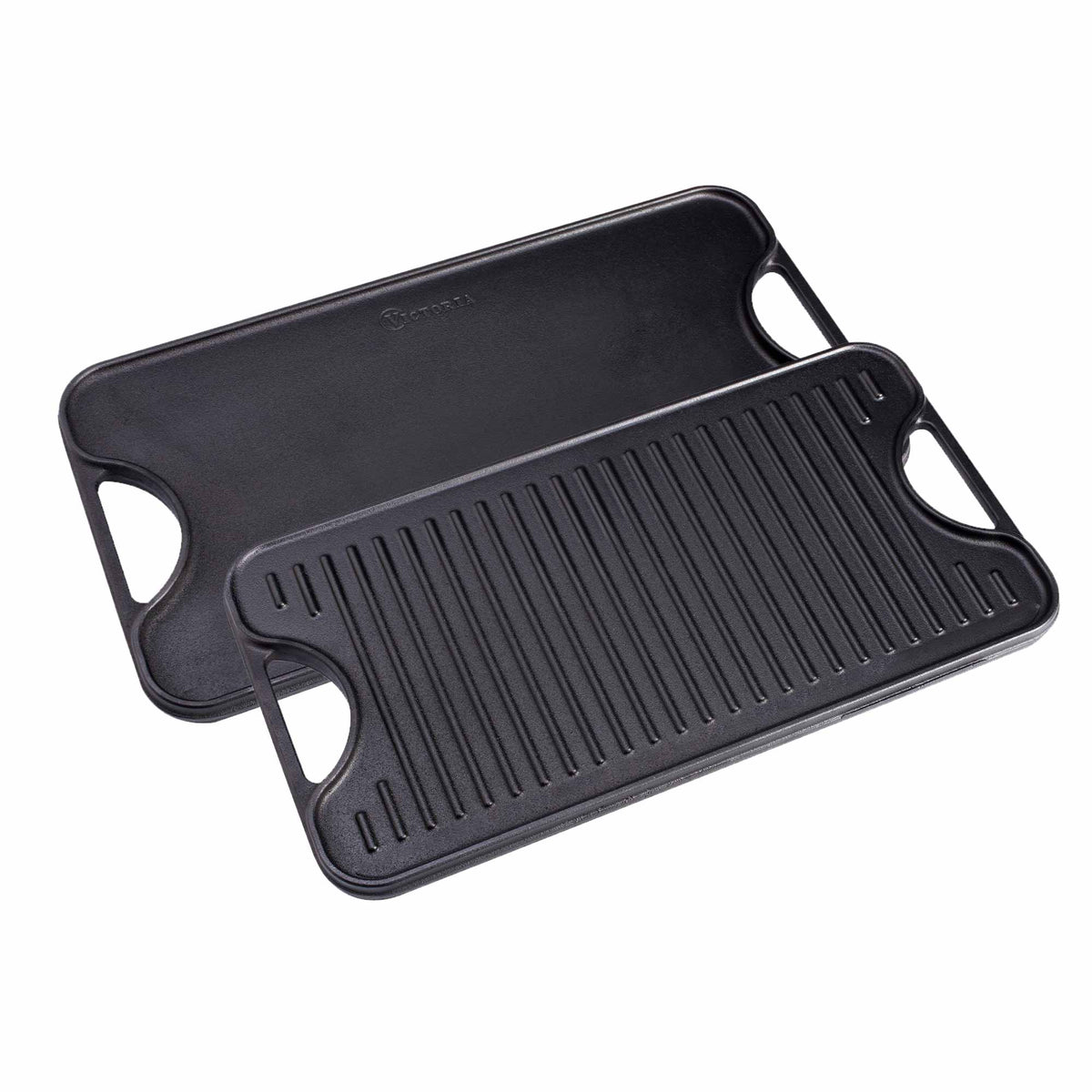 Rectangular Cast Iron Reversible Griddle – 18.5” x 10”