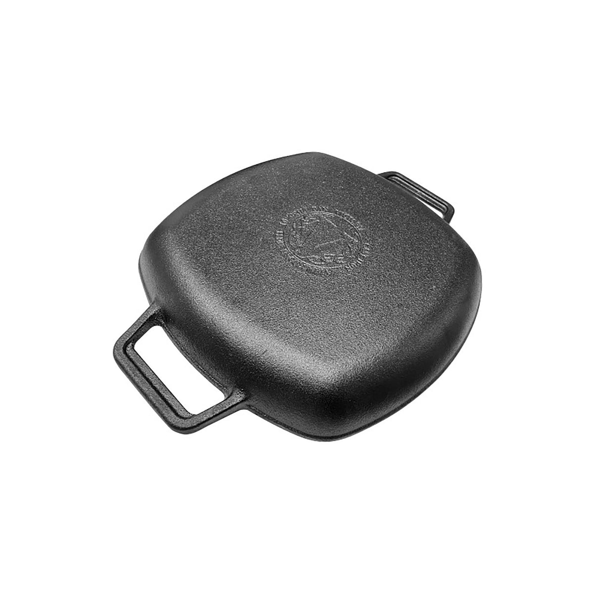 10-Inch Square Cast Iron Grill Pan with Double Loop Handles