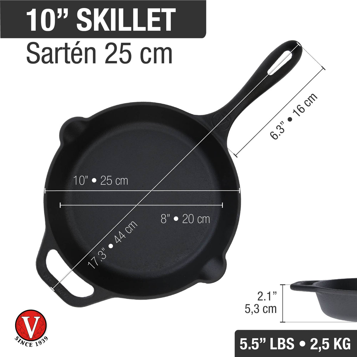 10-Inch Cast Iron Skillet