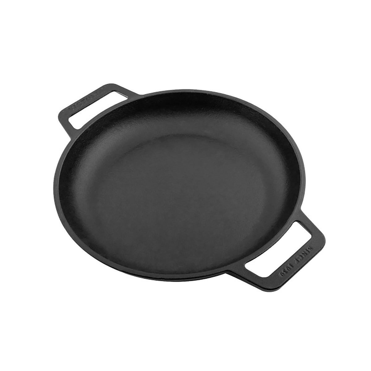 10-Inch Cast Iron Round Skillet with Double Loop Handles