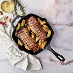 Square Cast Iron Grill Pan 10in x 10in