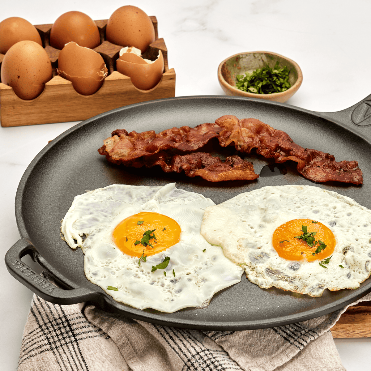 12-Inch Cast Iron Comal & Pizza Pan – Long Handle and Loop Handle