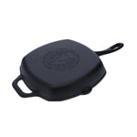 Square Cast Iron Grill Pan 10in x 10in