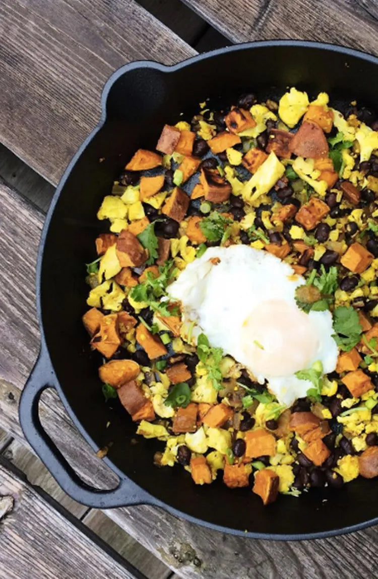 Sweet Potato Cauli Hash by @glutenfreedominc