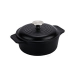 2 QT Cast Iron Dutch Oven with Lid