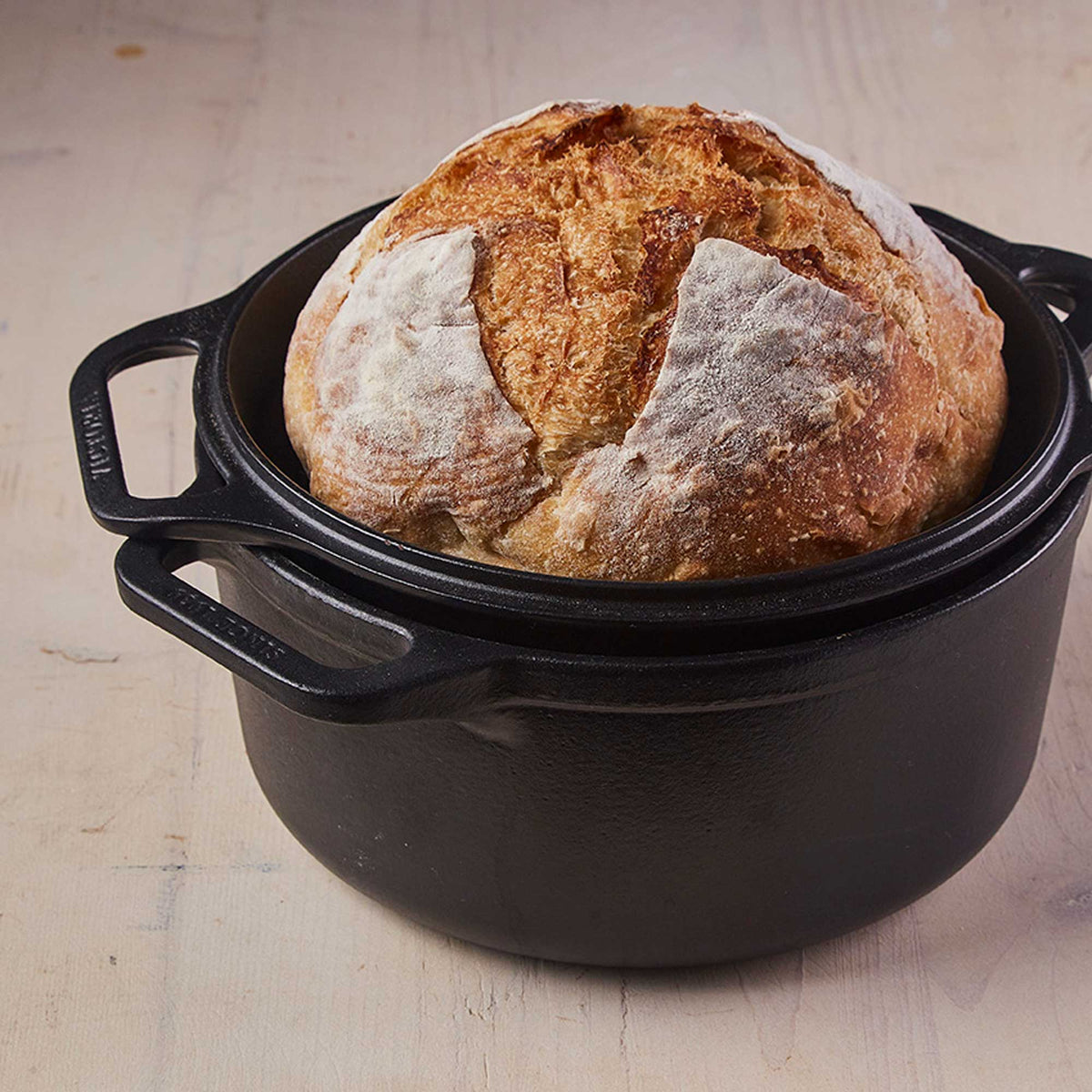 6 Qt Cast Iron Combo Cooker2 Piece Dutch Oven & Skillet Set