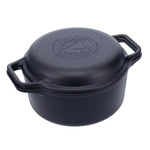 6 Qt Cast Iron Combo Cooker2 Piece Dutch Oven & Skillet Set