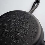 10-Inch Day of Dead Catrina Cast Iron Skillet