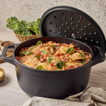 7 QT Cast Iron Dutch Oven with Lid