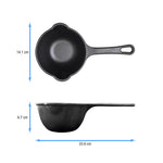 0.5 Qt Cast Iron Saucepan Small