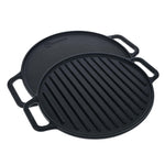 12.5-Inch Round Cast Iron Reversible Grill & Griddle
