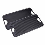 Rectangular Cast Iron Reversible Griddle – 18.5” x 10”