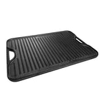 Rectangular Cast Iron Reversible Griddle – 20"x14" Extra Large
