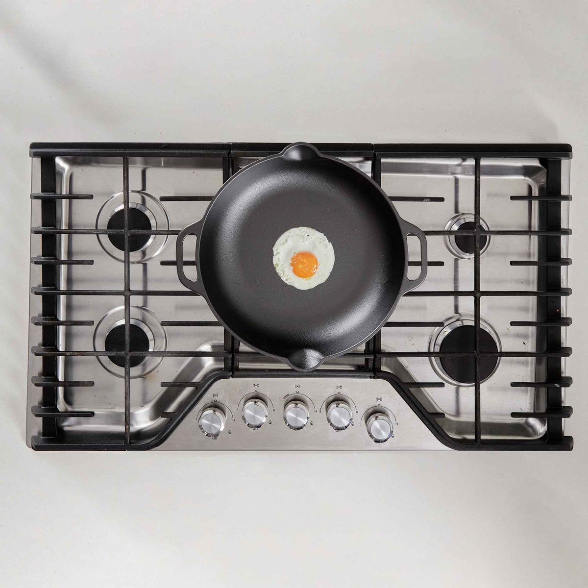 13-Inch Everyday Cast Iron Skillet with Loop Handles