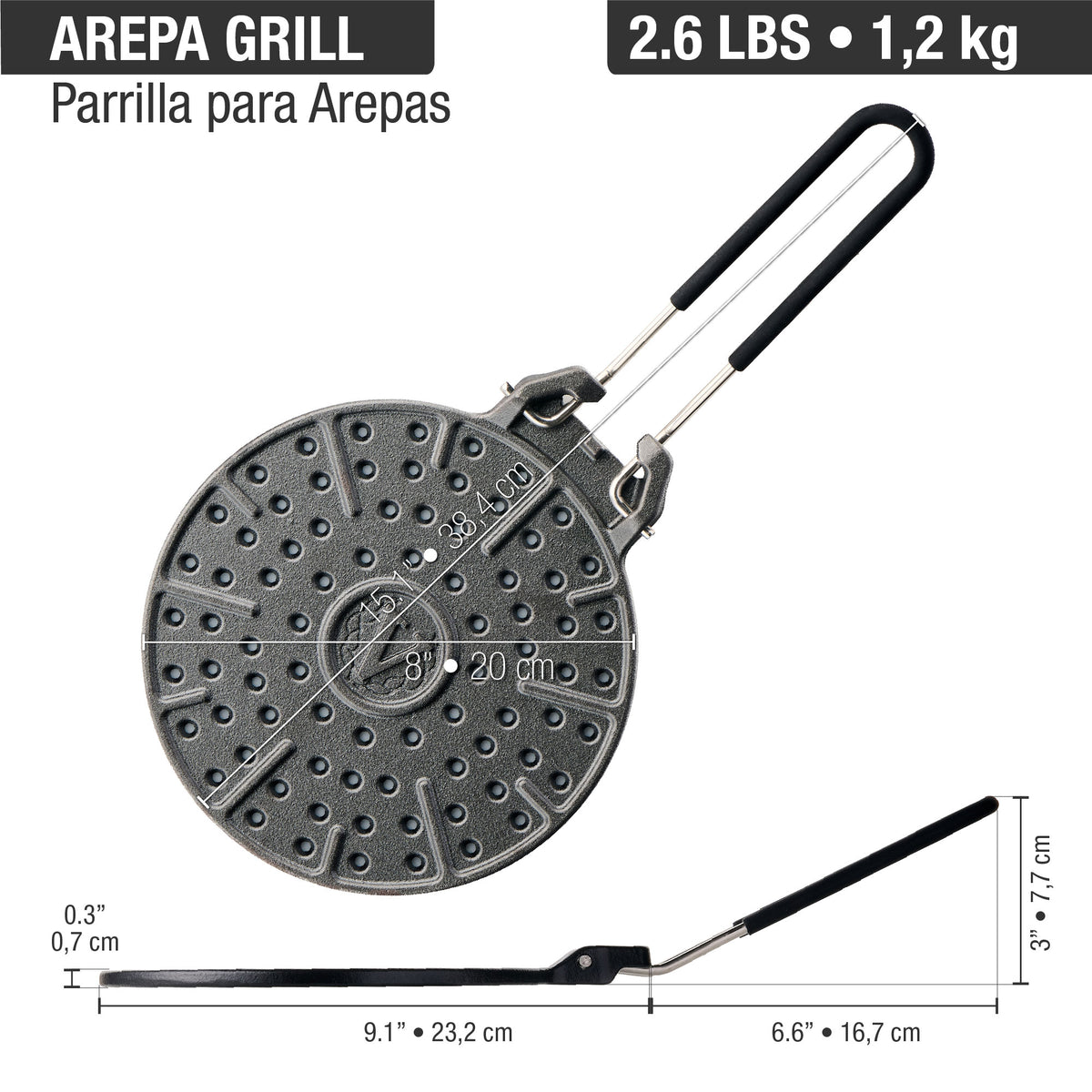 Arepa Grill Cast Iron