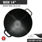 Cast Iron 14-Inch Wok