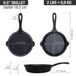6.5-InchCast Iron Skillet
