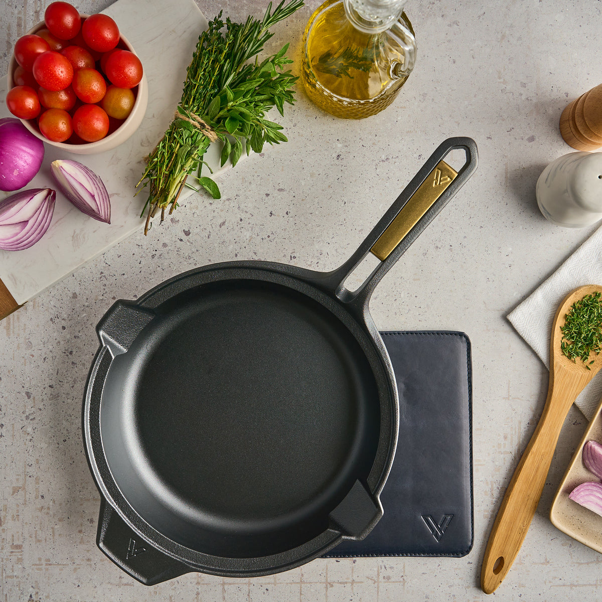 Leather Trivet Signature