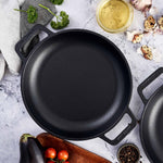 10-Inch Cast Iron Round Skillet with Double Loop Handles