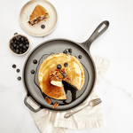 12-Inch Cast Iron Comal & Pizza Pan – Long Handle and Loop Handle