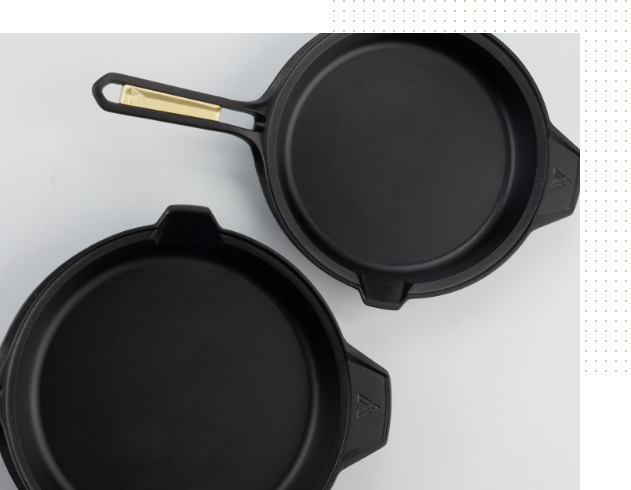 Victoria - SKL-208 Victoria Cast Iron Skillet. Small Frying Pan Seasoned  with 100% Kosher Certified Non-GMO Flaxseed Oil, 8, Black