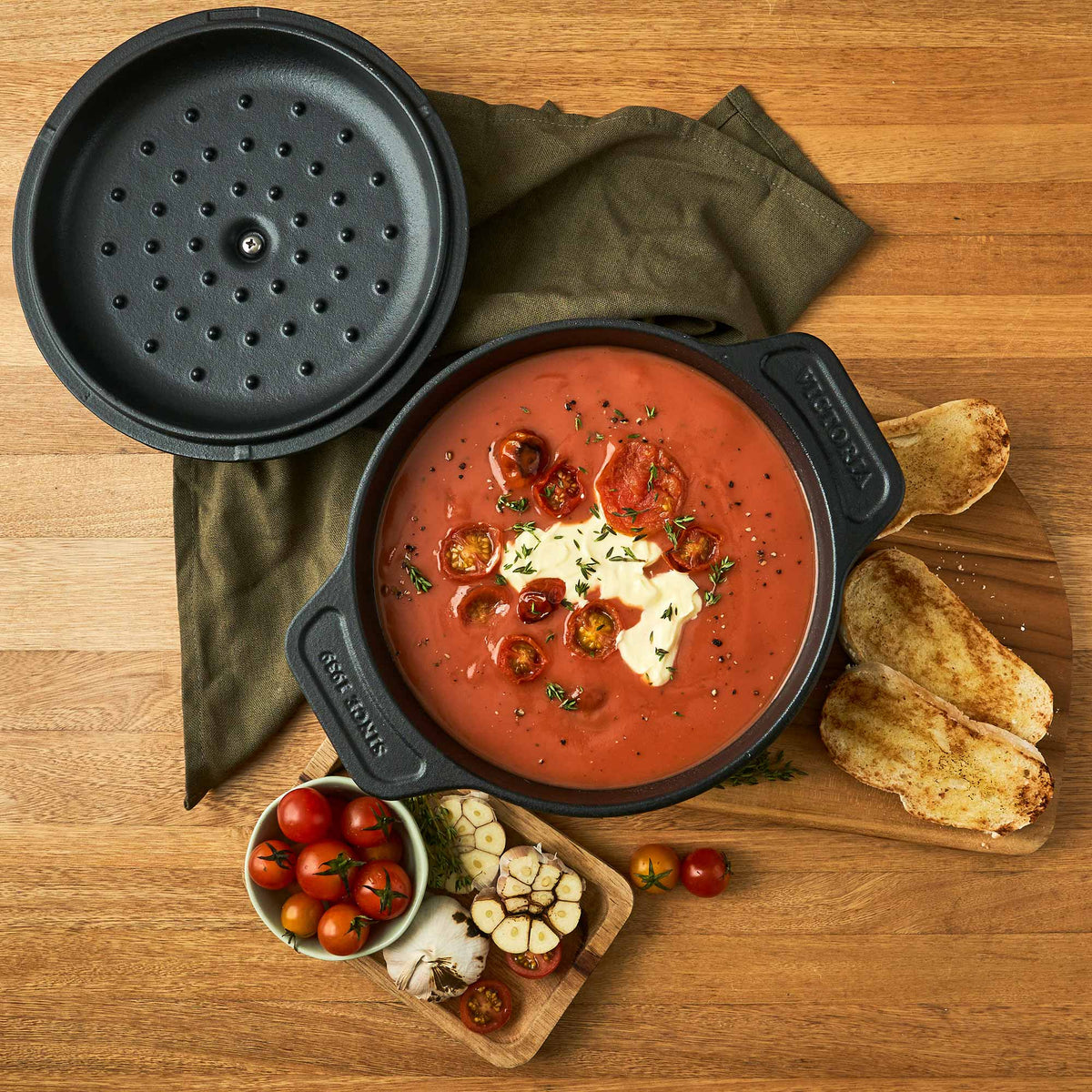 2 QT Cast Iron Dutch Oven with Lid